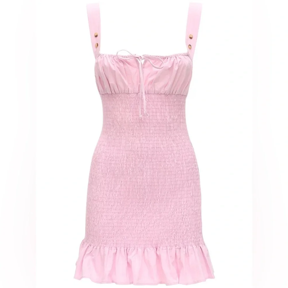 Ciao Lucia Poplin Mini Dress - Picture 2 of 8